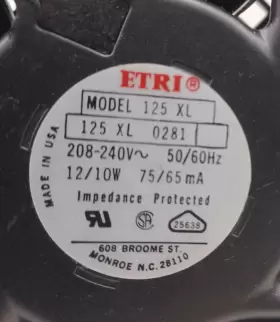 125-XL ETRI Fan Ac #2