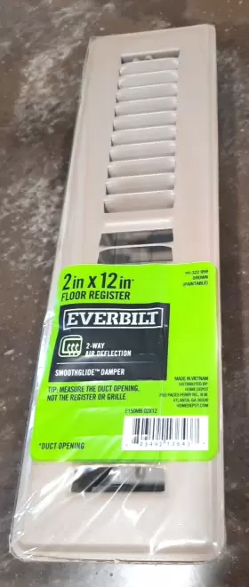 075549939012 EVERBILT Floor Register Paintable #2