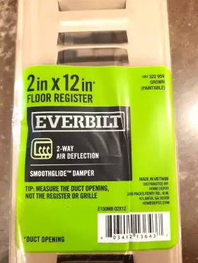 075549939012 EVERBILT Floor Register Paintable #3
