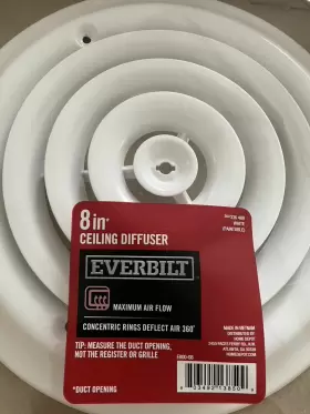 E80008 EVERBILT Diffuser Steel Round Powder Coat #3