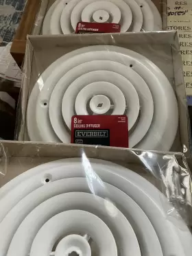 E80008 EVERBILT Diffuser Steel Round Powder Coat