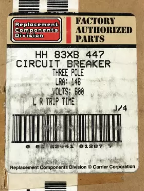 HH83XB447 FACTORY AUTHORIZED PARTS Airpax Circuit Breaker #2