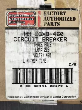 HH83XB460 FACTORY AUTHORIZED PARTS Airpax Circuit Breaker #2