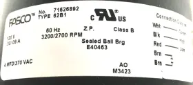 71626892 FASCO Furnace Draft Inducer Blower Motor #3