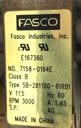 D342077P05 FASCO Furnace Inducer Motor #3