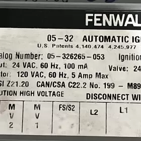 05-326265-053 FENWAL Furnace Ignition Module #3