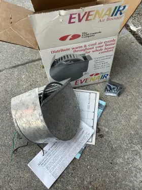 AB-1 FIELD CONTROLS Air Booster High Duct Fasco Evenair