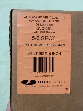 102284-03 FIELD CONTROLS Automatic Vent Damper Ut Harness #2