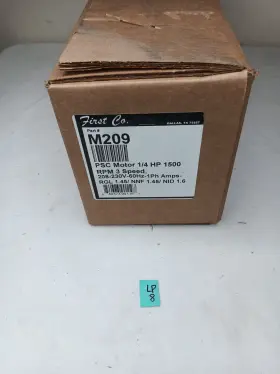 M209 FIRST COMPANY Motor Rpm