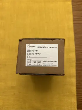 BAS-1P FRANKLIN CONTROLS Control Automation Starter