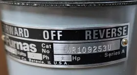 WR109253U FURNACE HUBBELL Box Drum Switch #2
