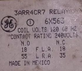 3ARR4-CR7 GE General Electric Relay Volt Coil #2