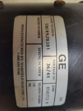 5BC49JB381 GE Fork Motor #2