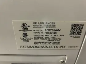 FCM7SKAWW GE Refrigerant