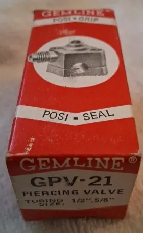 GPV-21 GEMLINE Posi Grip Piercing Valve Tubing