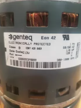 5S8829OSA0089 GENTEQ Motor Eon Ccw Rpm Fan Ac Condenser #2