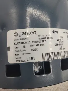 5SME39OX GENTEQ Blower Motor Module Rpm #3