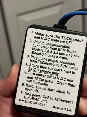 8794700FSG01 GENTEQ Tecinspect Pro Ecm Motor Diagnostic Tool #3
