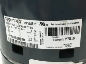 D345908P04 GENTEQ Ensite Blower Motor Rpm #2
