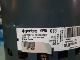 H208Y2192730 GENTEQ Furnace Blower Motor Ac #2