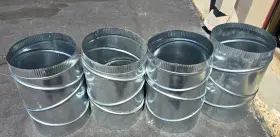 10-30-302 GRAY NORTH STD ACCT Hvac Duct Pipe Round Galvanized