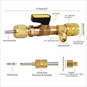 767561742915 HAIYUAN Valve Core Remover Installer Tool Dual #3