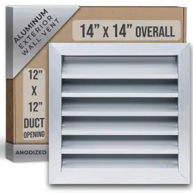 756014668919 HANDUA Wall Anodized Exterior Vent Gable Shed