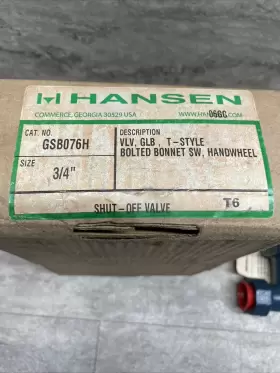 GSB076H HANSEN TECHNOLOGIES Bolted Bonnet Globe Valve Socket #2