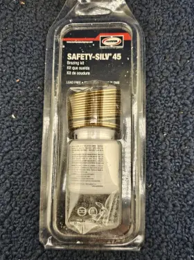 45KPOP HARRIS Safety Silv Solder Brazing Alloy Troy Flux