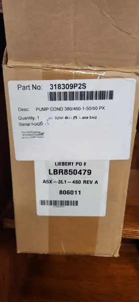 318309P2 HARTELL Liebbert Condensate Pump