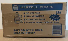 802210 HARTELL Utility Sink Drain Laundry Tray Pump Box