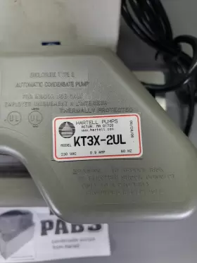KT3X-2UL HARTELL Condensate Pump Vac Amp #3