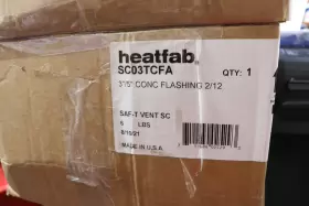 SC03TCFA HEATFAB Saf Vent Flashing Flat Pitch