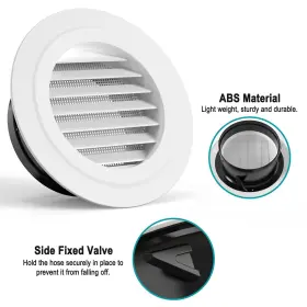 767550225443 HG POWER Soffit Vent Round Cover Screen Mesh Abs #3