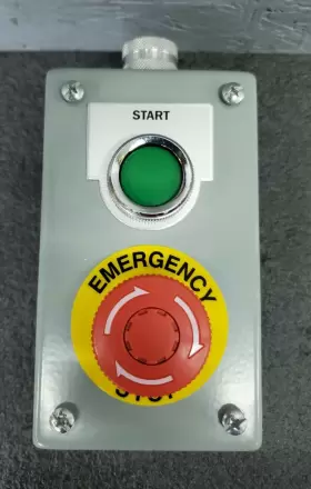 E2PB HOFFMAN Steel Pushbutton Enclosure Emergency Start