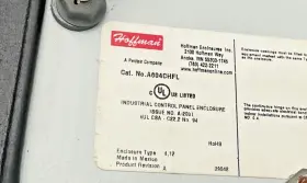 A604CHFL HOFFMAN MCLEAN Enclosure Tsc #2