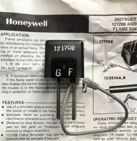 121708 HONEYWELL Flame Simulator #2