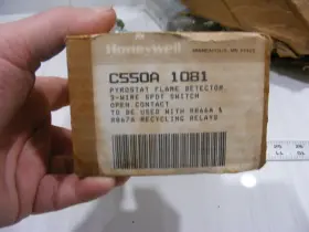 C550A HONEYWELL Pyrostat Flame Detector Spdt Switch