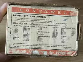 L4064E HONEYWELL Fan Control Switch Insertion #2