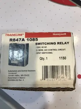 R847A1085 HONEYWELL Switching Relay Wire Control Circuit