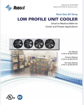 RL6E182DDA HTPG Russell Evaporator Fan Ele Defrost Btus