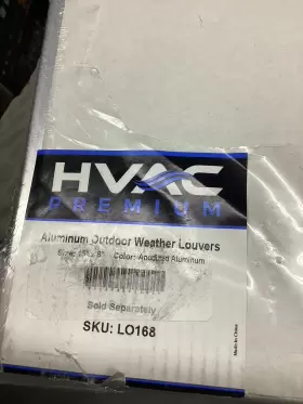 LO168 HVAC PREMIUM Weather Louvers