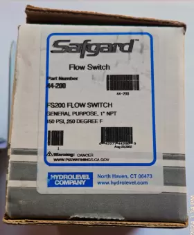 44-200 HYDROLEVEL Safgard General Flow Switch Npt #3