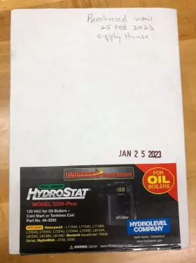 48-3250 HYDROLEVEL Hydrostat Fuel Smart Oil Boilers
