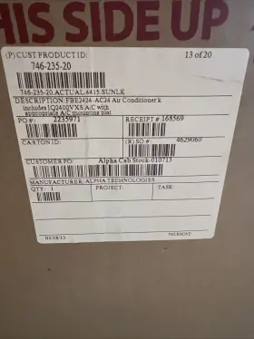 IQ2400VXS ICE QUBE Air Box Conditioner Mounting Plate