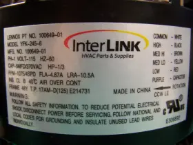 YFK-245-6 INTERLINK EMERSON DUCANE ARMSTRONG Lennox Furnace #3
