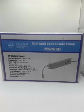 MSP65D INTERNATIONAL REFRIGERATION PRODUCTS Mini Split Pump