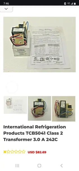 TCB5041 IRP International Refrigeration Transformer