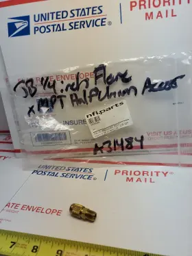 A31484 J/B INDUSTRIES Flare Mpt Half Union Access