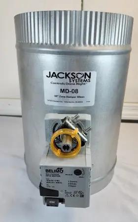 MD-08 JACKSON SYSTEMS Hvac Round Position Zone Damper Belimo